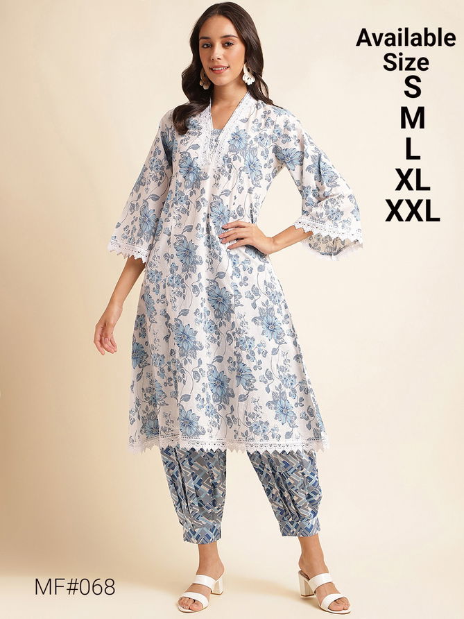 MESMORA Heavy Printed Cotton Kurti With Bottom Wholesale Market in Surat With Price